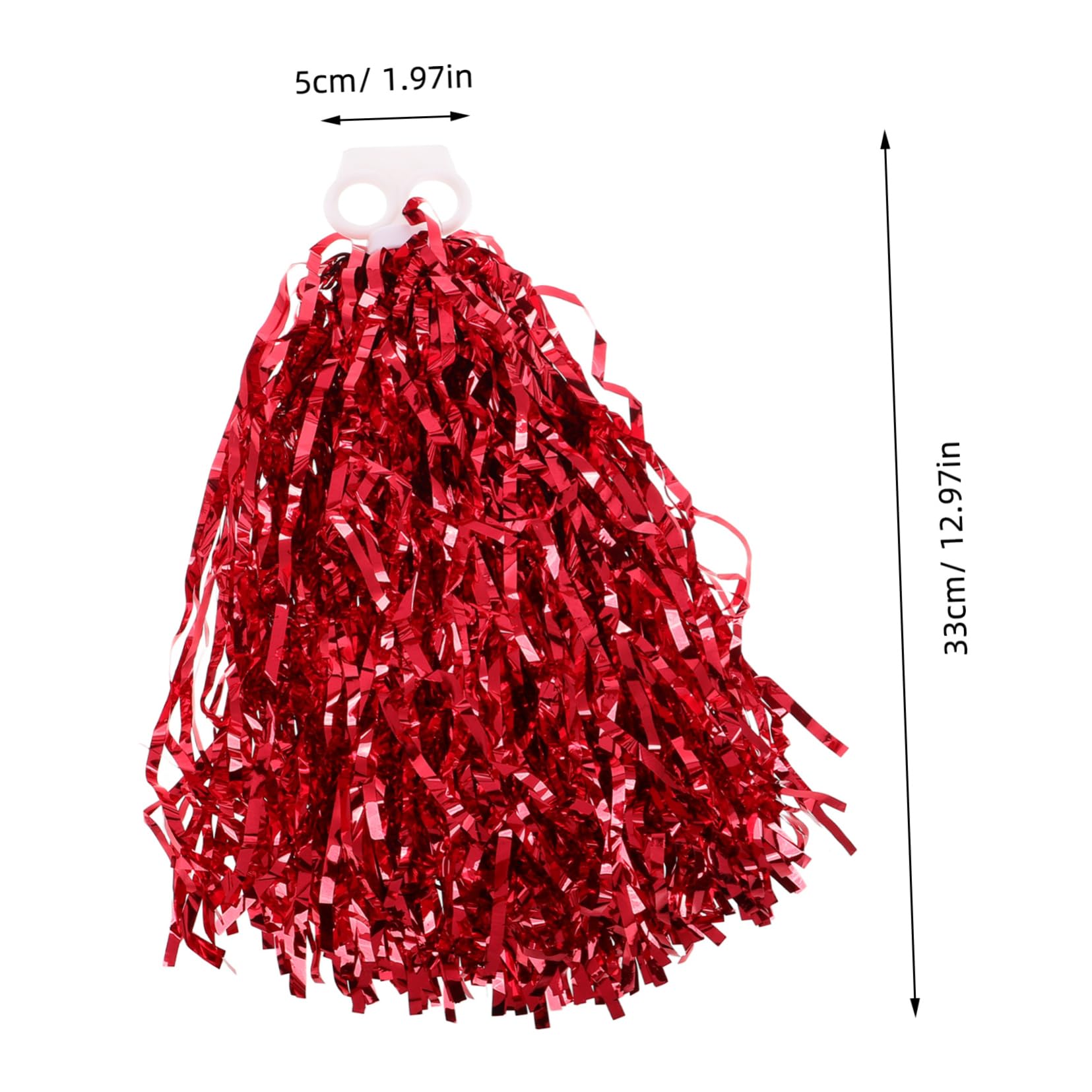 ibasenice 10pcs Bright Cheer Poms Cheerleader Pom for Dance Sports School Festivals