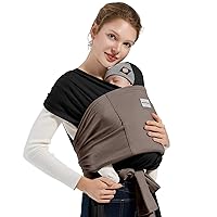 Vista 12 de Fulares portabebés, Canguro portabebés para recién nacidos de 3 a 16 kg, Envoltura para llevar bebés, Canguro portabebés para recién nacidos y Beige