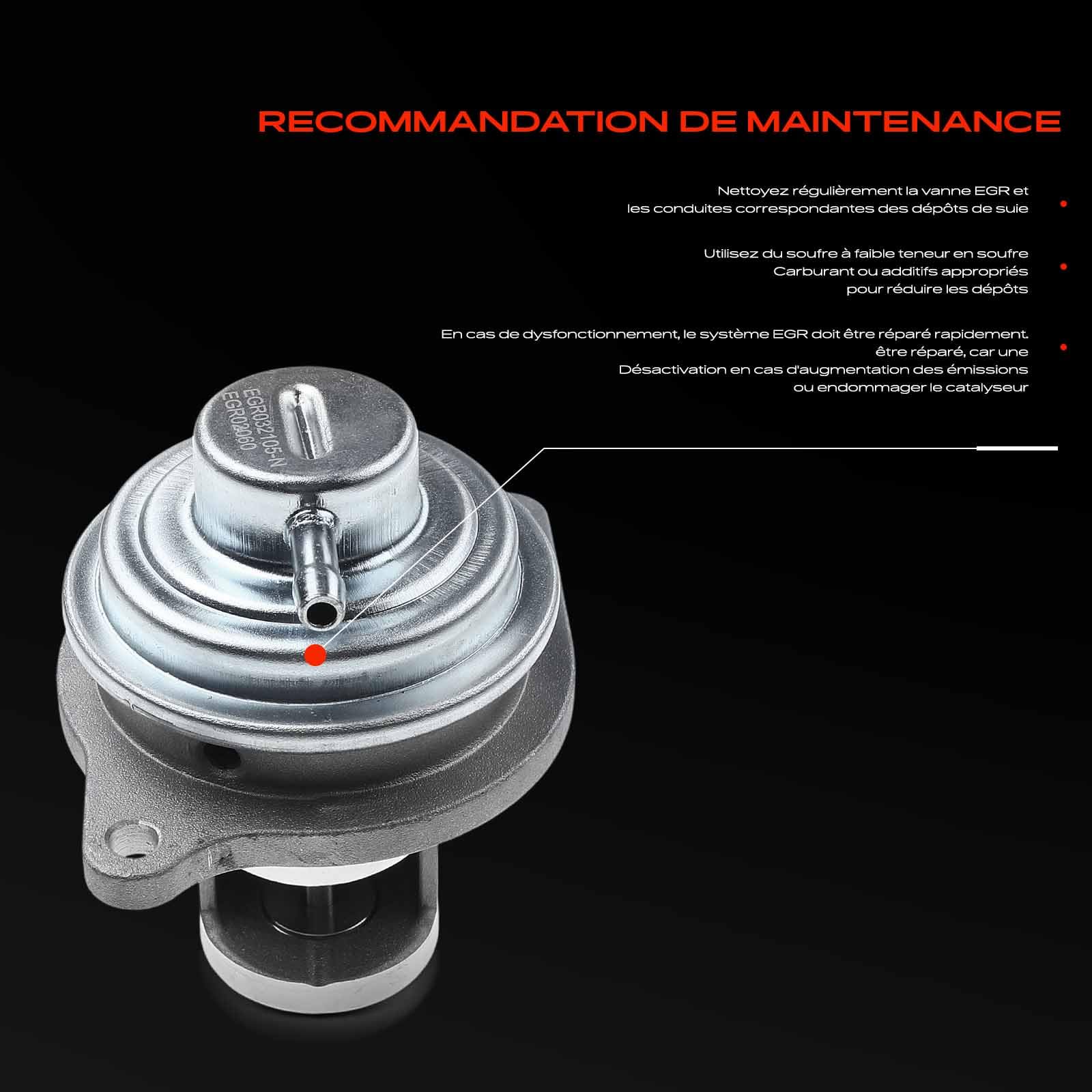 Frankberg Vanne EGR avec joint 6401402060 | Compatible avec: Classe B W245, Classe A W169