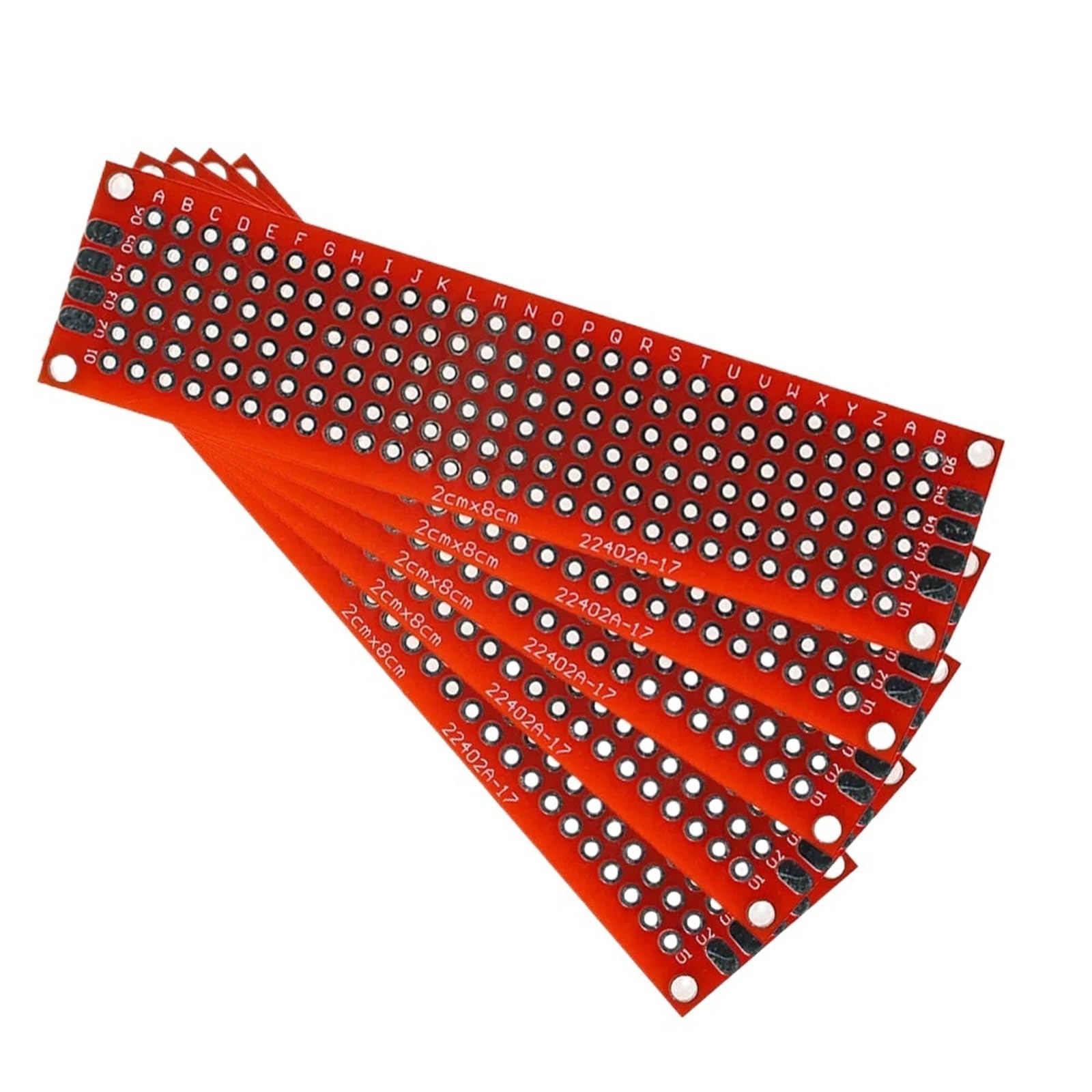 PCB circuit imprime double face 2x8 cm vert pour kit electronique DIY