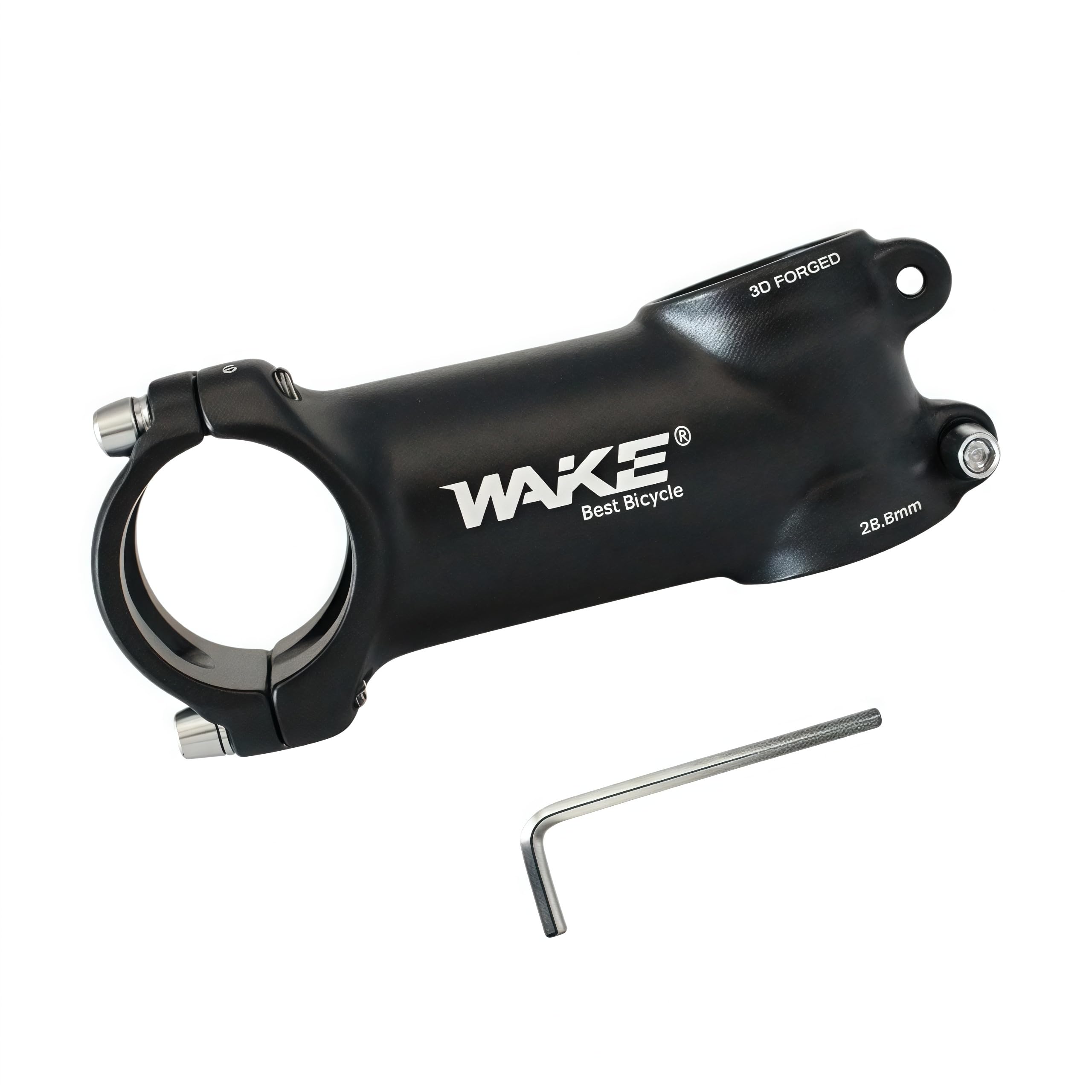 TRKIMAL 31.8 Bike Stem 35mm/45mm/60mm/70mm/80mm/90mm/100mm/110mm, 7 Degree Stem Handlebar Riser Extender for Road Bike, Mountain Bike, MTB, BMX, Cycling, Bicycle (80mm)