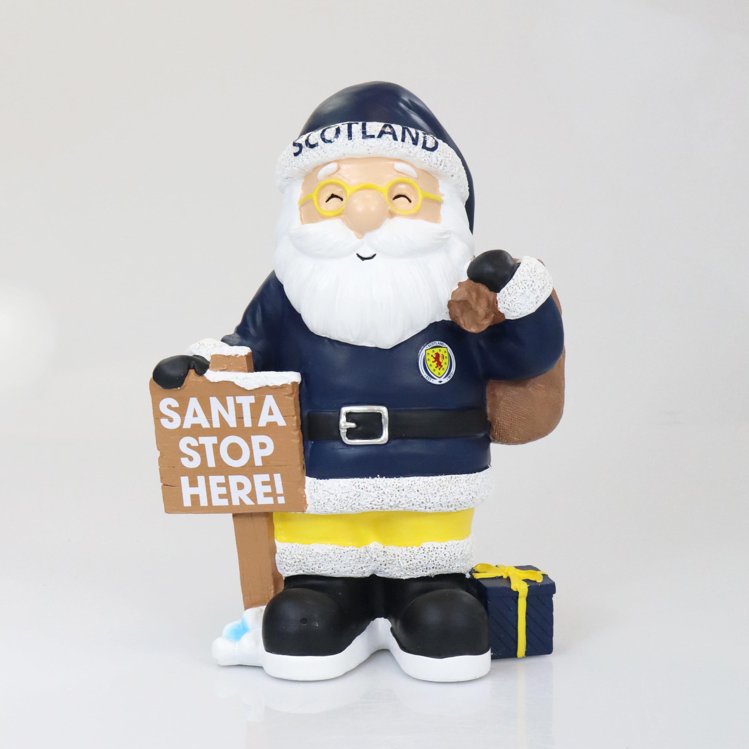 FOCO Officially Licensed Scotland Santa Stop Here Christmas Gnome