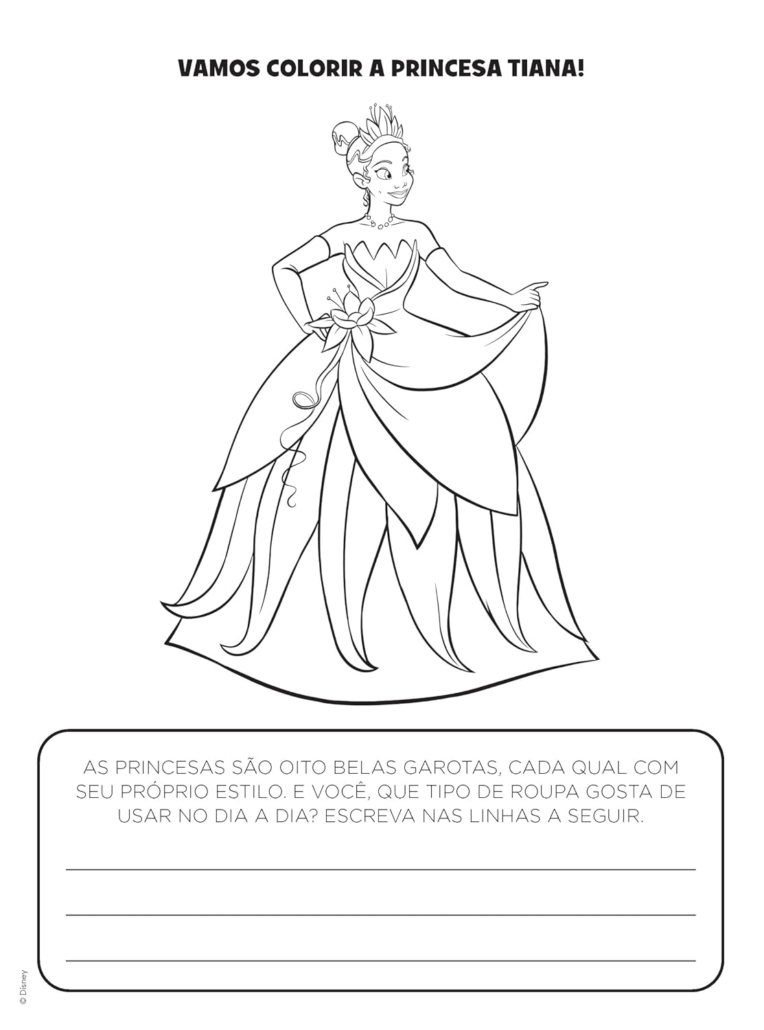 Colorir e Aprender Disney - Princesas
