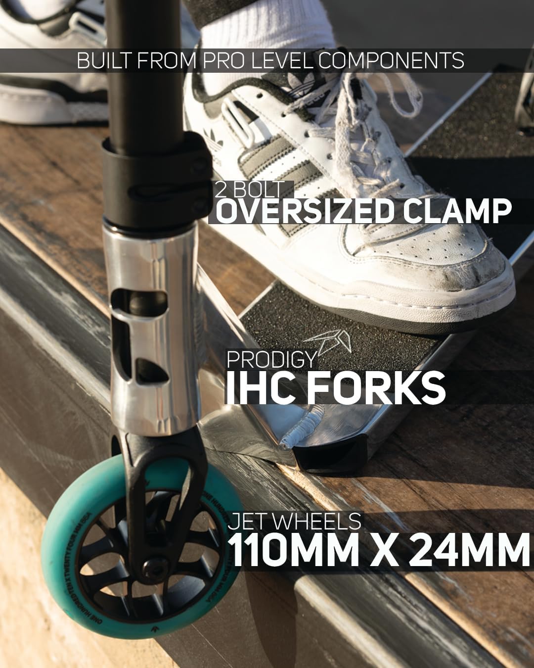 Envy Scooters COLT Trick Scooter - Pro Scooter for Beginner to Advanced Park & Street Scooter Riders. Durable Sport Scooters for Kids, Teens and Adults