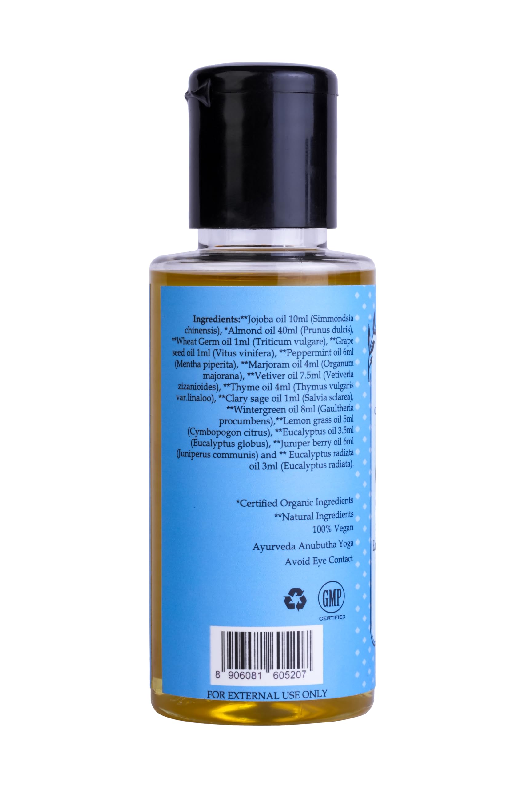 Ancient Living Organic Ortho Ease Pain Relief Massage Oil - 100 ml - Image 2 thumbnail