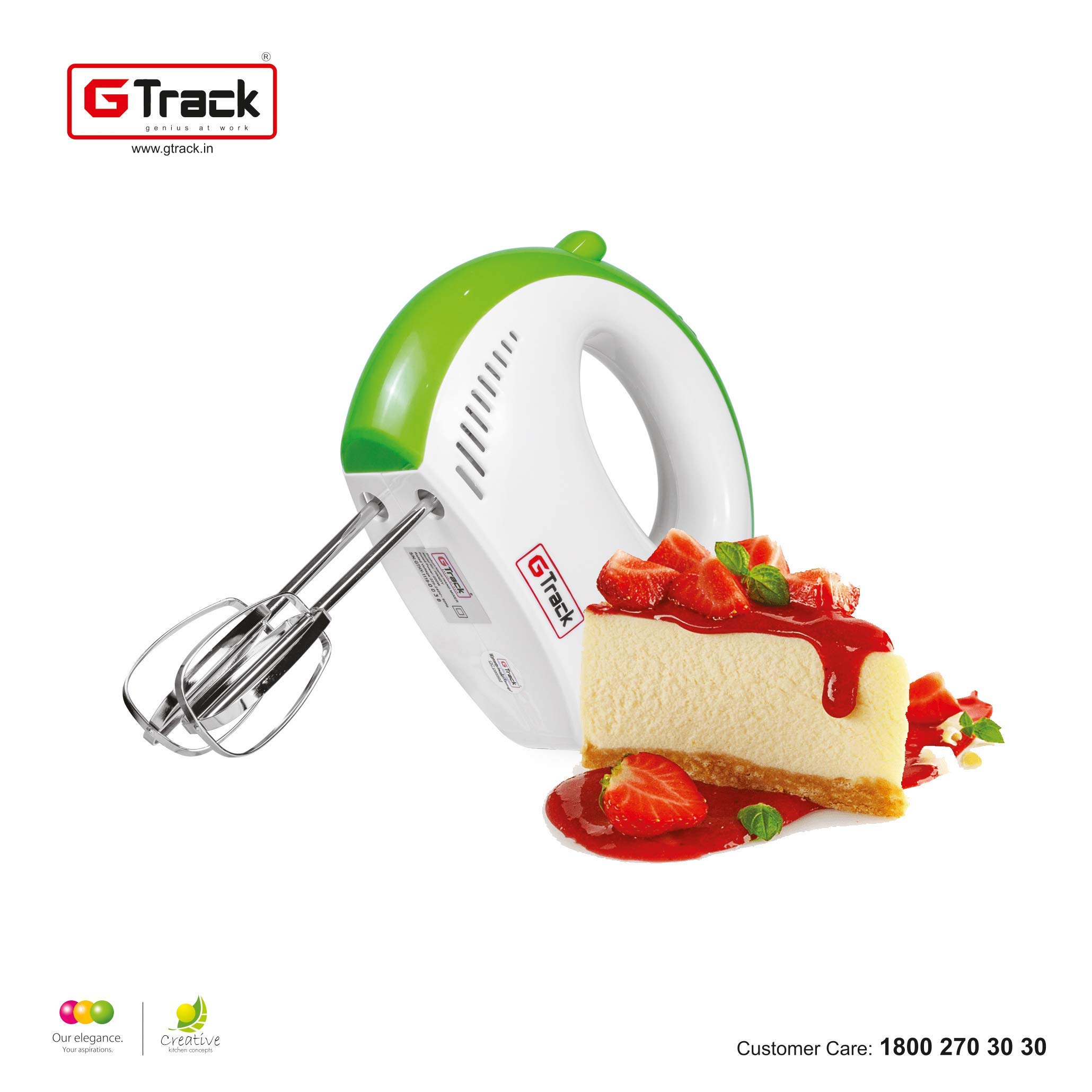 G Track Electric Hand Mixer Blender For Easy Mix Whipping