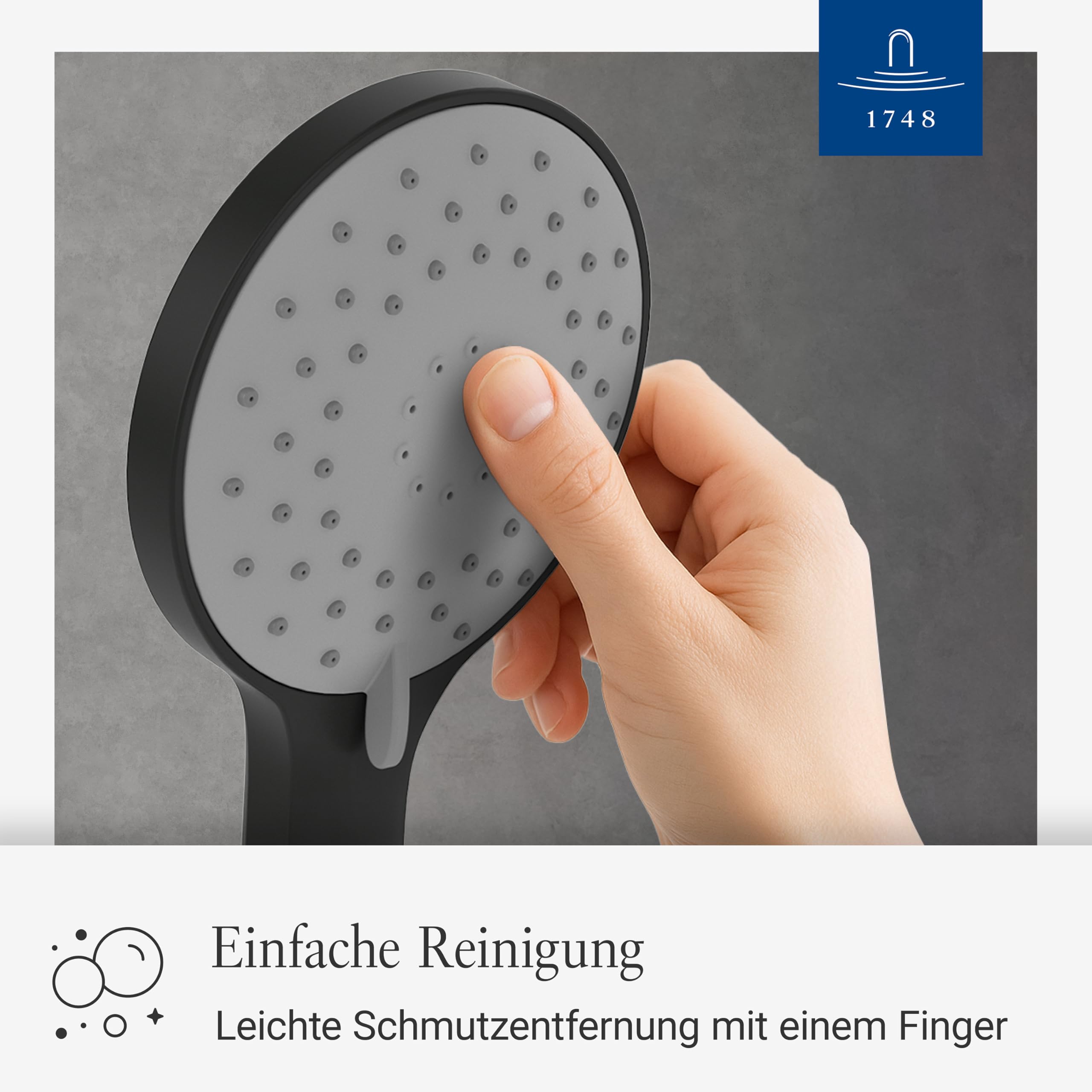 Villeroy & Boch Universal Showers Handbrause – Schwarz Matt