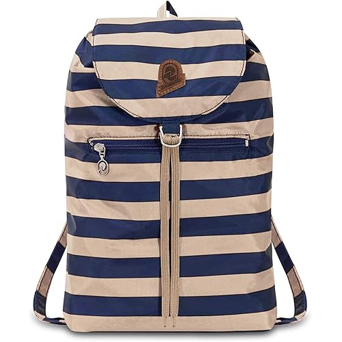 Immagine del prodotto INVICTA Zaino, MINISAC, Richiudibile e Tascabile, Viaggio & Tempo Libero, Zainetto Uomo Donna a Righe, ICONA, PACKABLE