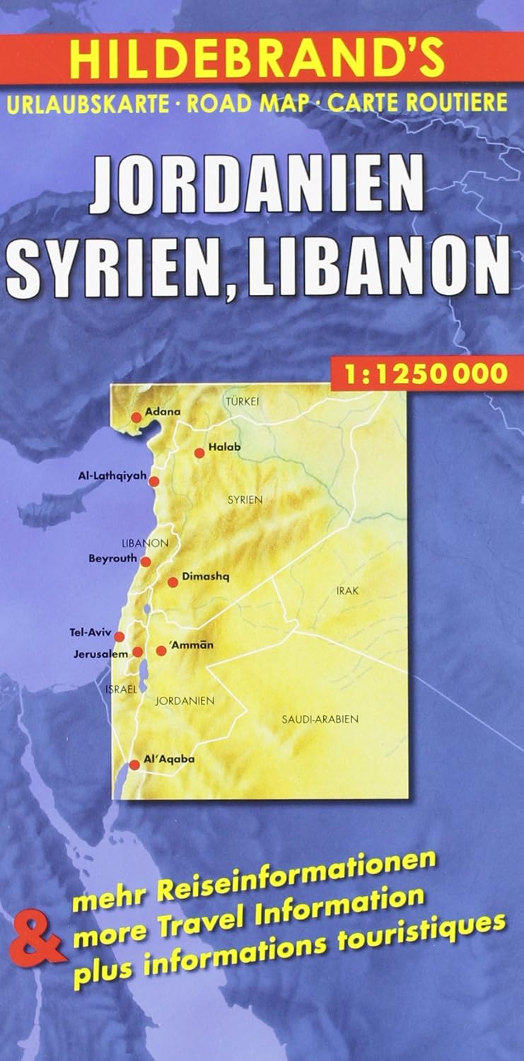 JORDANIEN - SYRIEN - LIBANON (Hildebrand map series)      Map – Folded Map, January 1, 2003