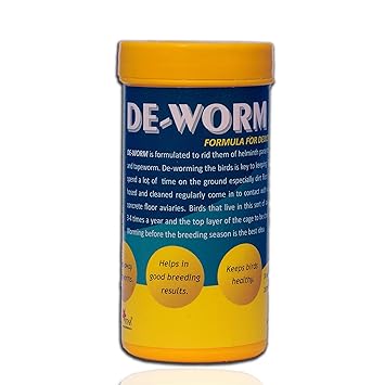 Star Frams De-Worm Pet Birds Health Supplements with Unique Formula for Deworming The Birds - 100 g