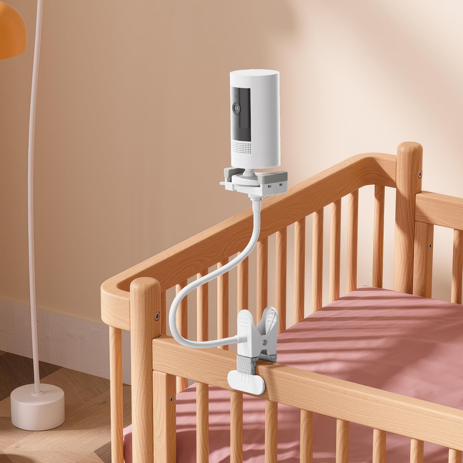 Soporte para vigilabebés GHB, soporte universal para cámara de bebé, compatible con Philips Avent/VTech/Momcozy/Hellobaby/ieGeek/Boifun, para cuna de hasta 0 – 5,5 cm