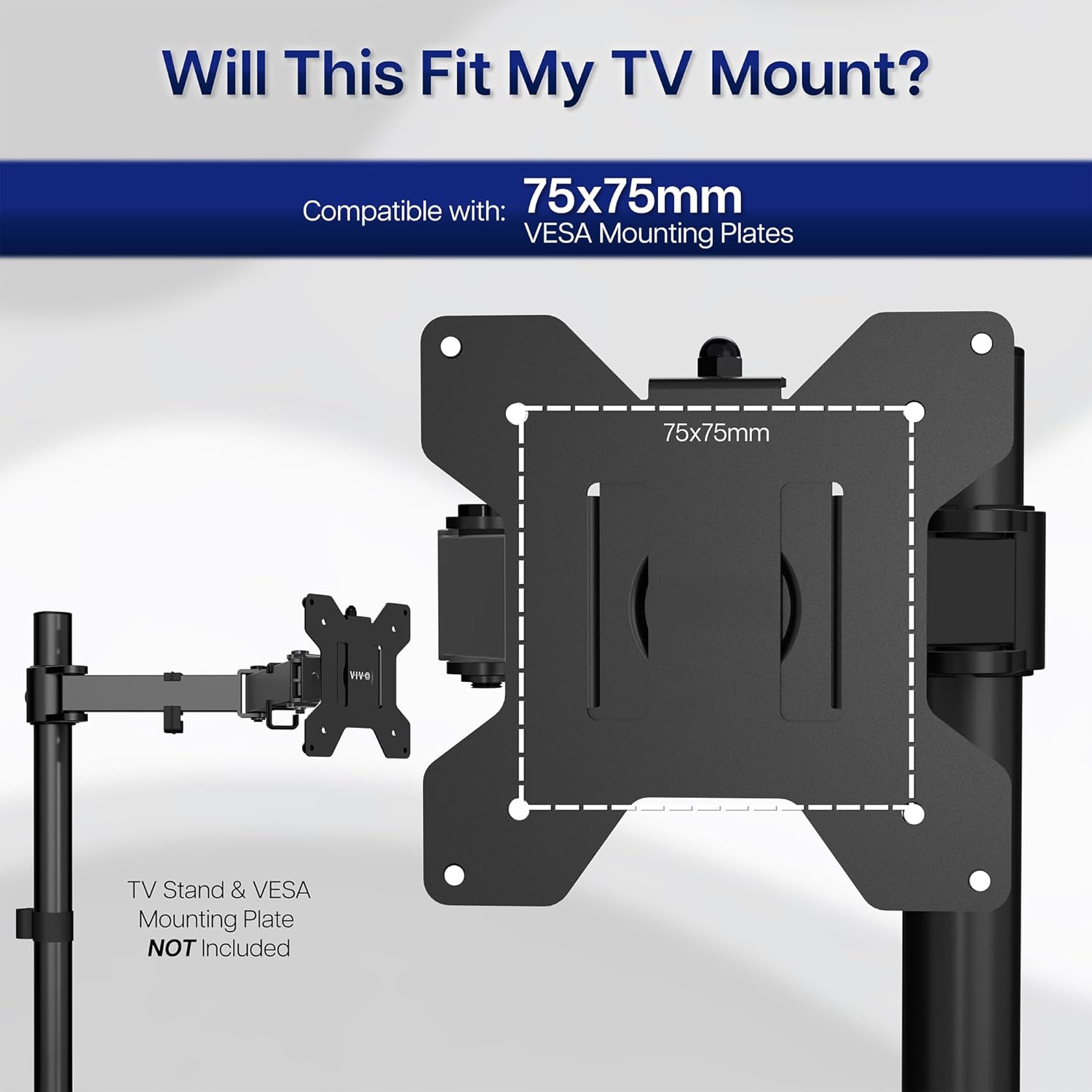 VIVO STAND-VAD3 VESA Mounting Plate Compatibility