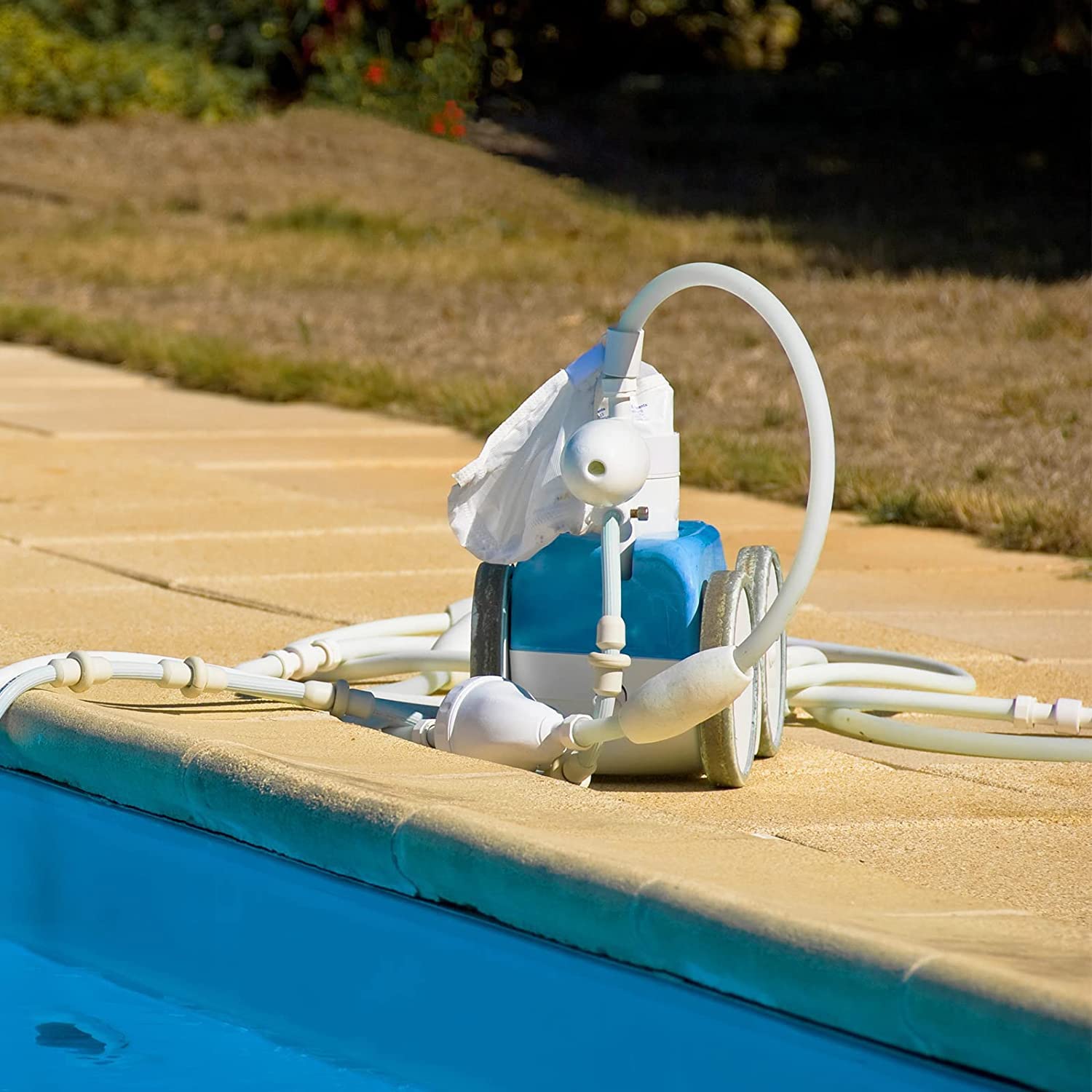 Lot de 2 Sacs Filtrants pour Piscine Polaris 280 & 480 avec Fermeture éclair et Fermeture (Blanc)