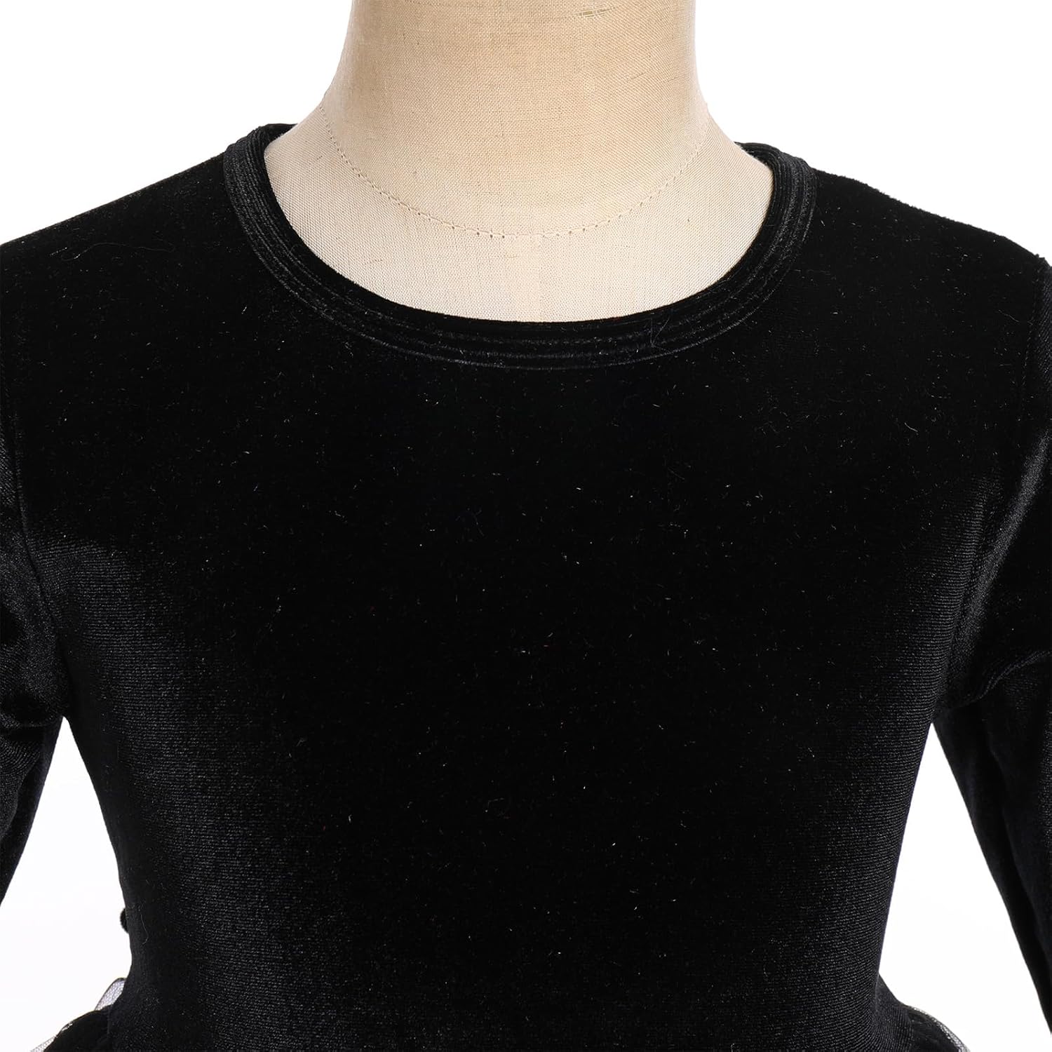 IDOPIP Toddler Baby Girls Velvet Tutu Dress Tulle Long Sleeve Christmas Birthday Party Wedding Dresses Fall Winter Clothes - Image 3