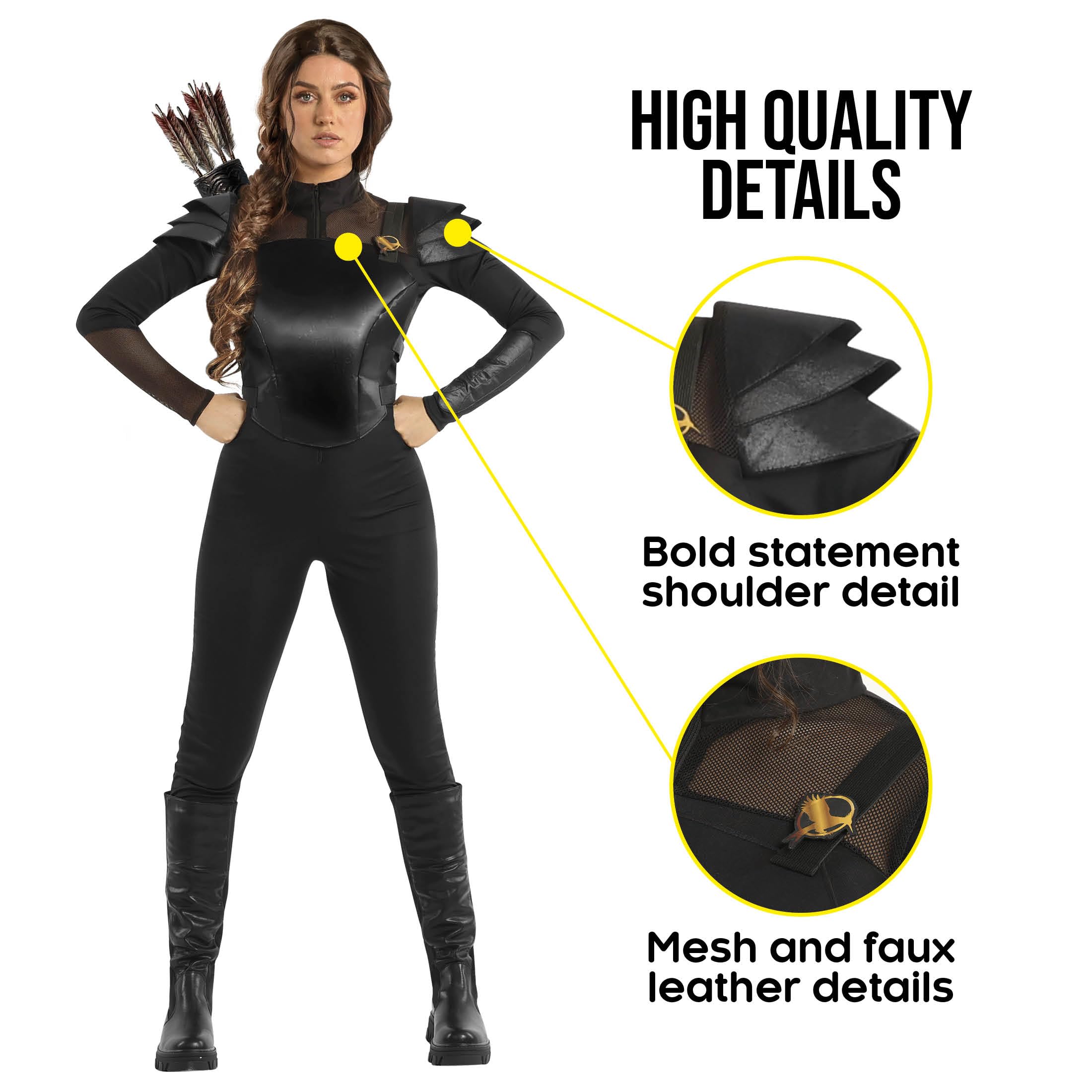 Morph Womens Huntress Costume Halloween Costumes For Women Female Archer World Book Day Costumes Adults L - Image 3
