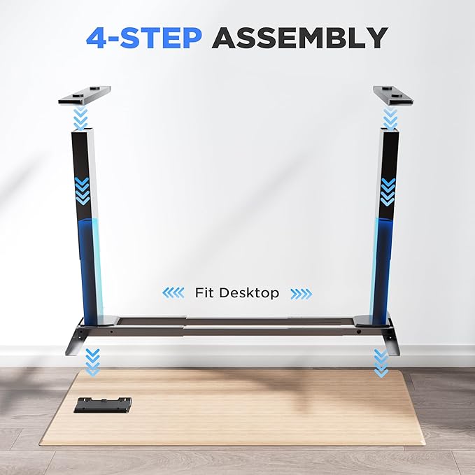 Base Eléctrica Escritorio Ajustable Altura Doble Motor 265 lbs 3 Memorias miniatura 7