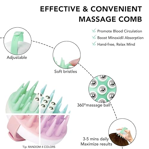 Miniatura 4 de Minoxidil Spray Kit for Men and Women 5% Minoxidil Hair & Beard Growth Oil Kit, Advanced Hair Regrowth Serum Topical Solution Minoxidil Spray