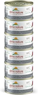 Almo Nature HFC Natural Megapack, Nassnahrung für Katzen - Thunfisch mit Jungsardellen (6 Dosen x 70g) product image