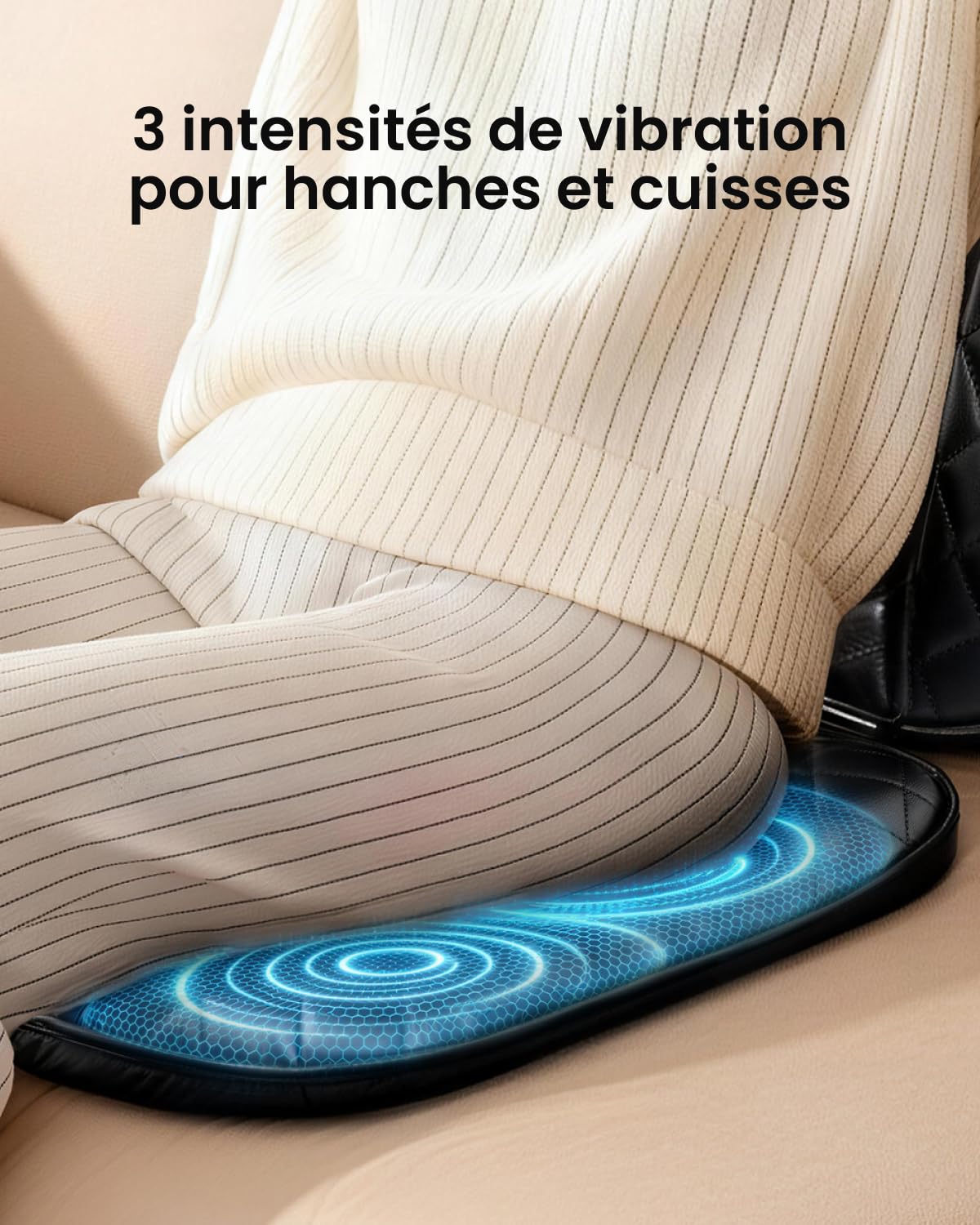 RENPHO Siege Massant, Coussin de Siège de massage du dos massage Chaise de massage Shiatsu avec chauffage pour massager tout le cou et dos