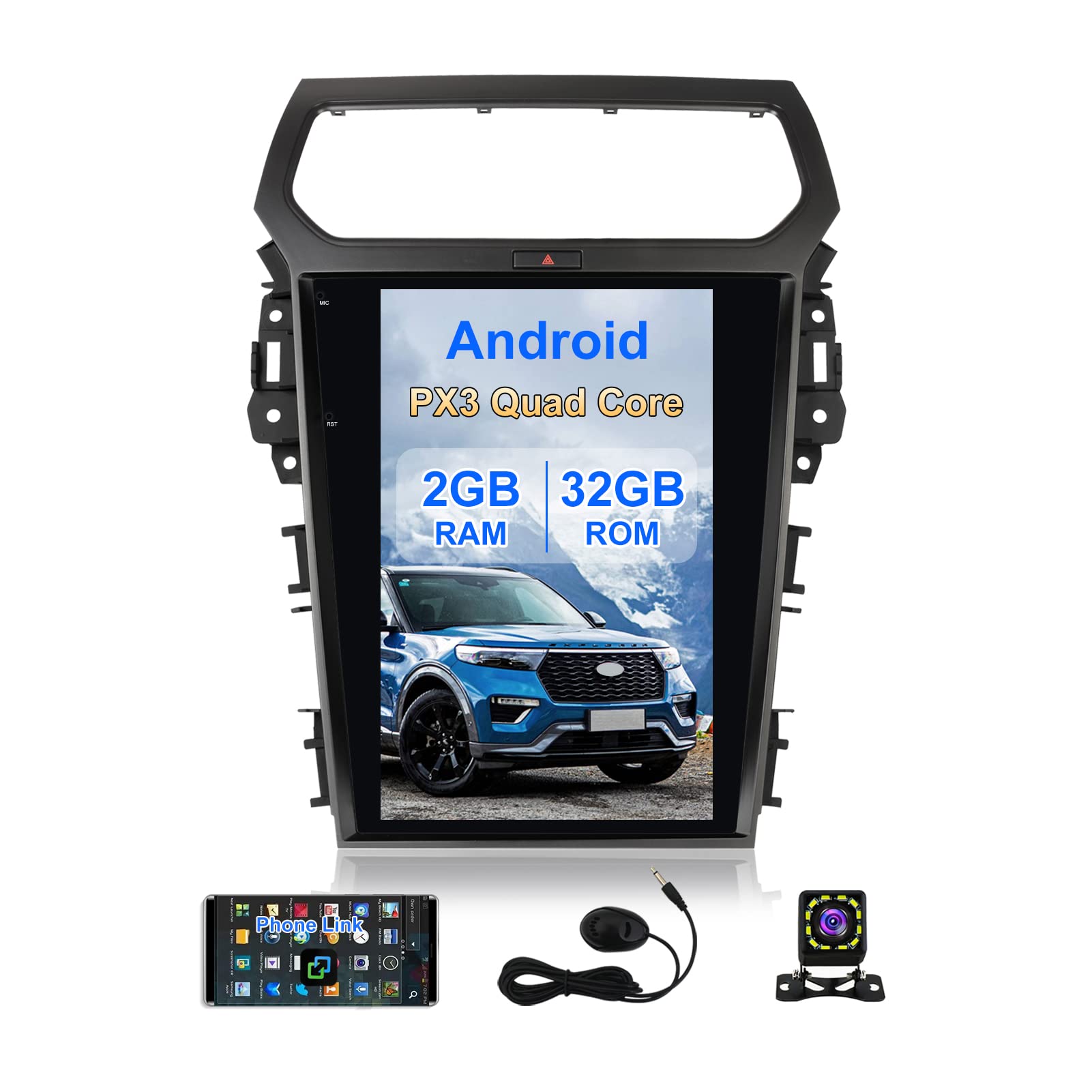 Amazon.co.jp: KSPIV 12.1インチ カーラジオ Ford Explorer Stereo
