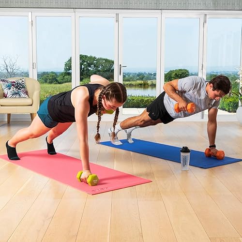 Miniatura 4 de METIS Mancuernas hexagonales de neopreno, juego de pesas de mano prémium para entrenamientos en casa y gimnasio 1 libra - 35 libras