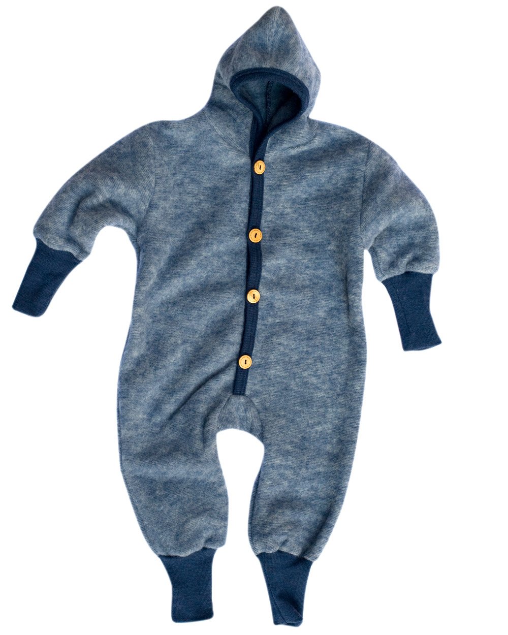 Cosi lana Baby bambini in pile tuta con orlo braccia e piedi, 100% lana (kbt)