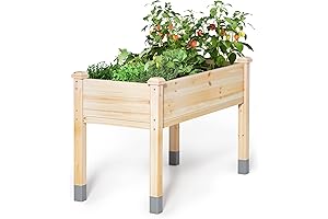 MIXC 32" x 16" Wooden Raised Garden Bed with Legs: Ultimate Durability for Outdoor Gardening