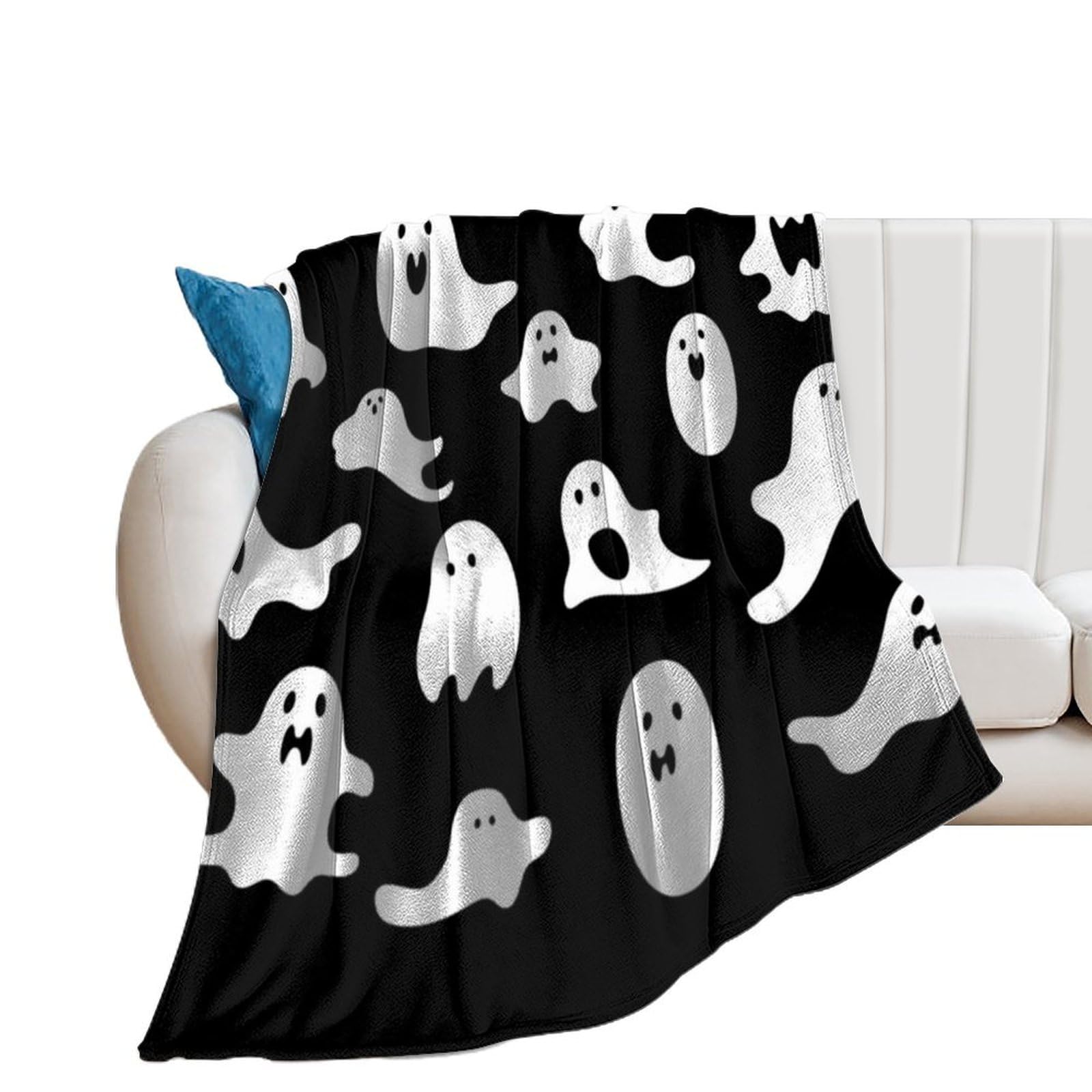 Couverture gothique d'Halloween légère pour lit contre le froid de l'hiver
