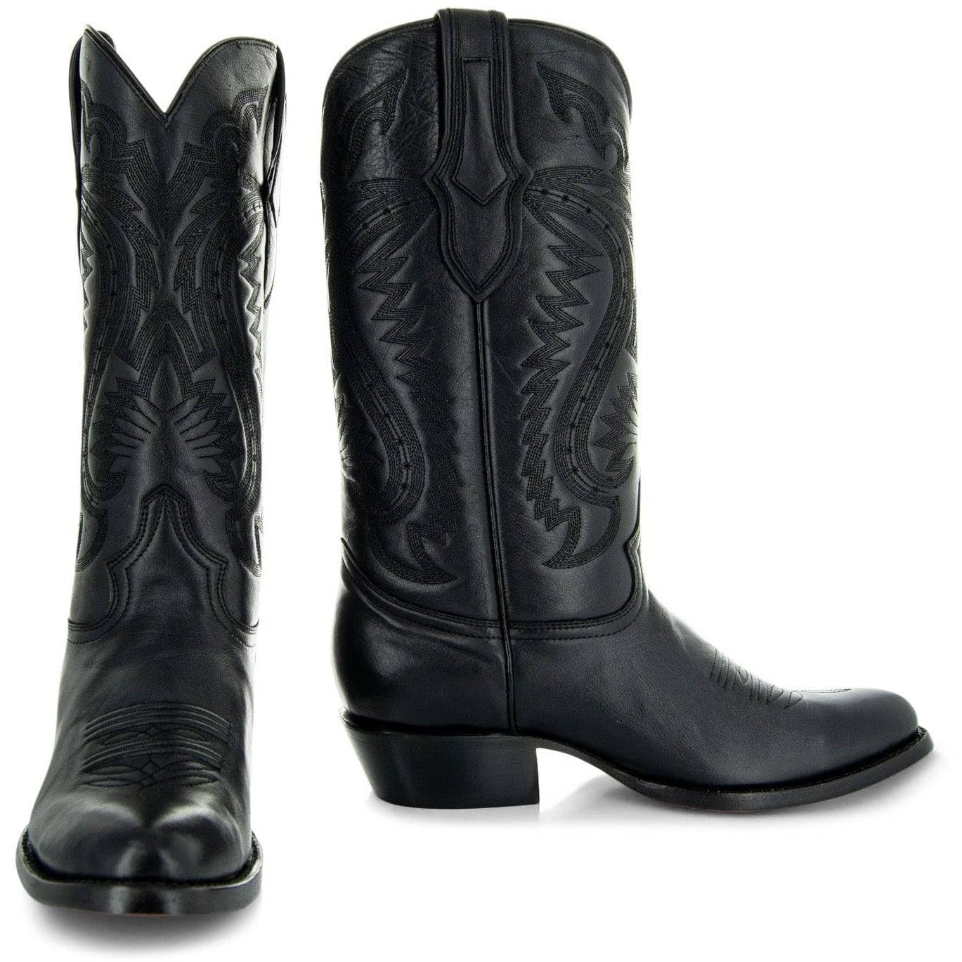 Soto Boots Mens Classic Round Toe Cowboy Boots H7001