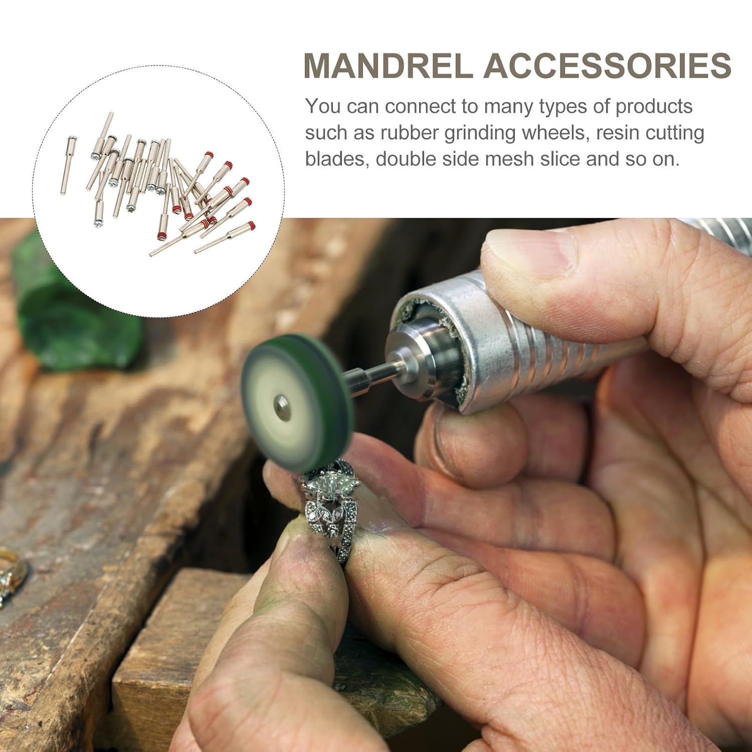 Alloy Screw Mandrel Piece for Rotary Tools and Wheels