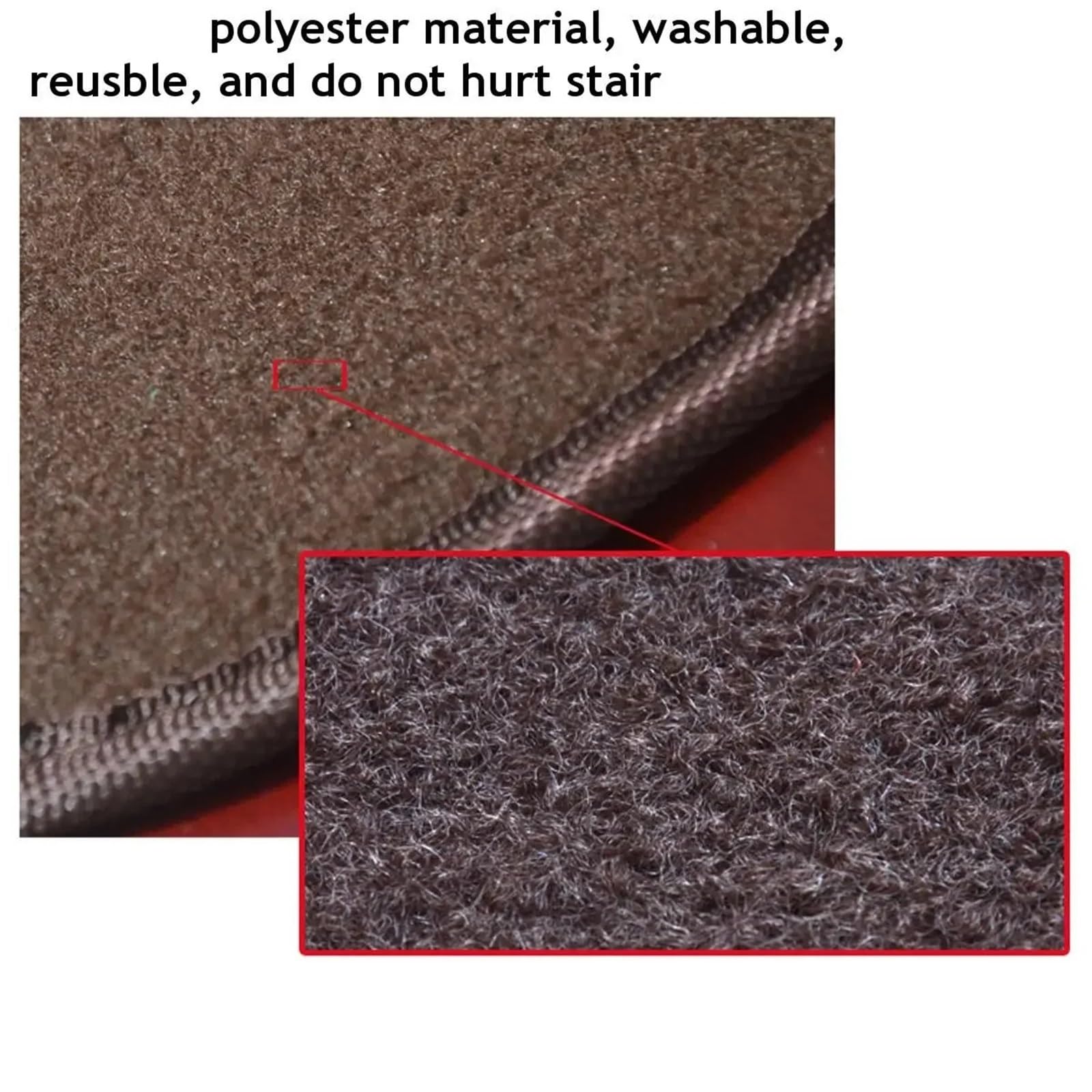 Lot de 4 tapis de marche d'escalier autocollants antidérapants pour la sécurité et le confort – Tapis de sol antidérapant kaki pour la maison et la cuisine