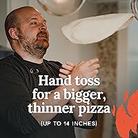 Vista 3 de Poco Bero Masa de pizza – 25 bolas de masa de pizza congelada de 10 onzas – Accesorios perfectos para horno de pizza para pizzas de 12 pulgadas
