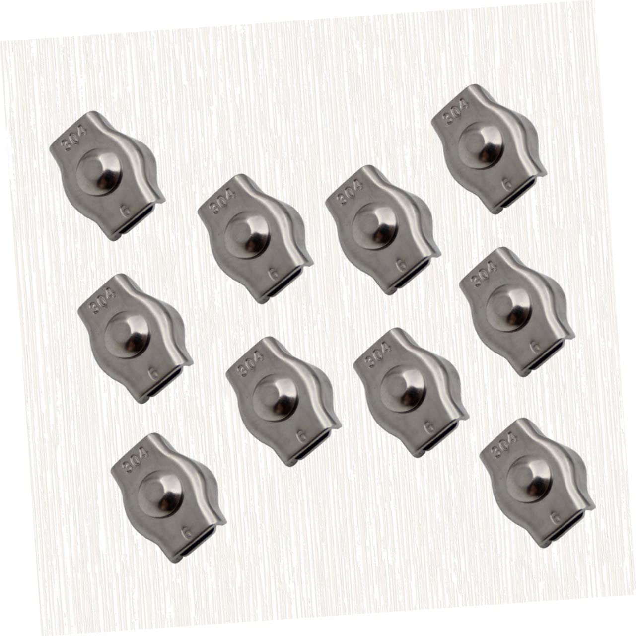 VILLFUL 10pcs Steel Wire Clip Steel Rope Clip Steel Wire Fastener Steel Cable Clip Steel Wire Tie