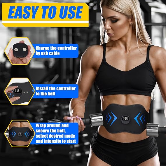FDA Cleared ABS Stimulator Muscle Toner, Ab Machine, Fitness Workout Equipment for Women and Men