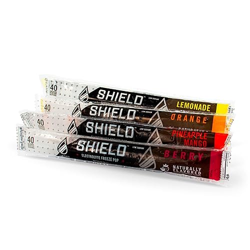 SHIELD Electrolyte Healthy Freeze Pops (3fl.oz) Variety of Natural Flavors