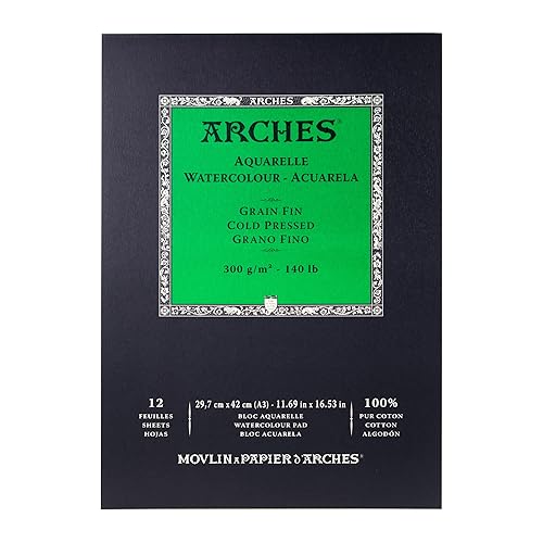Arches Watercolor Pad 10x14 Inches 140lb/300gsm Cold Press, White