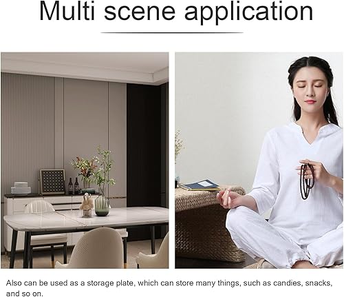 Miniatura 5 de Luxshiny Bandeja budista de metal para frutas, patrones únicos para ofrendas de templo, diseño compacto para aperitivos y almacenamiento de