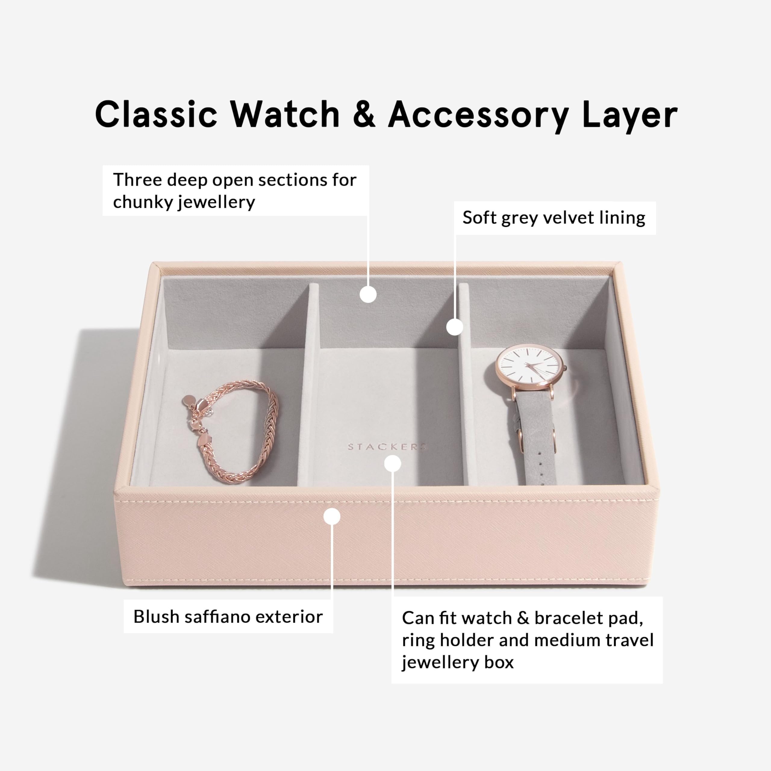 Stackers Blush Woven Classic Lot de 4