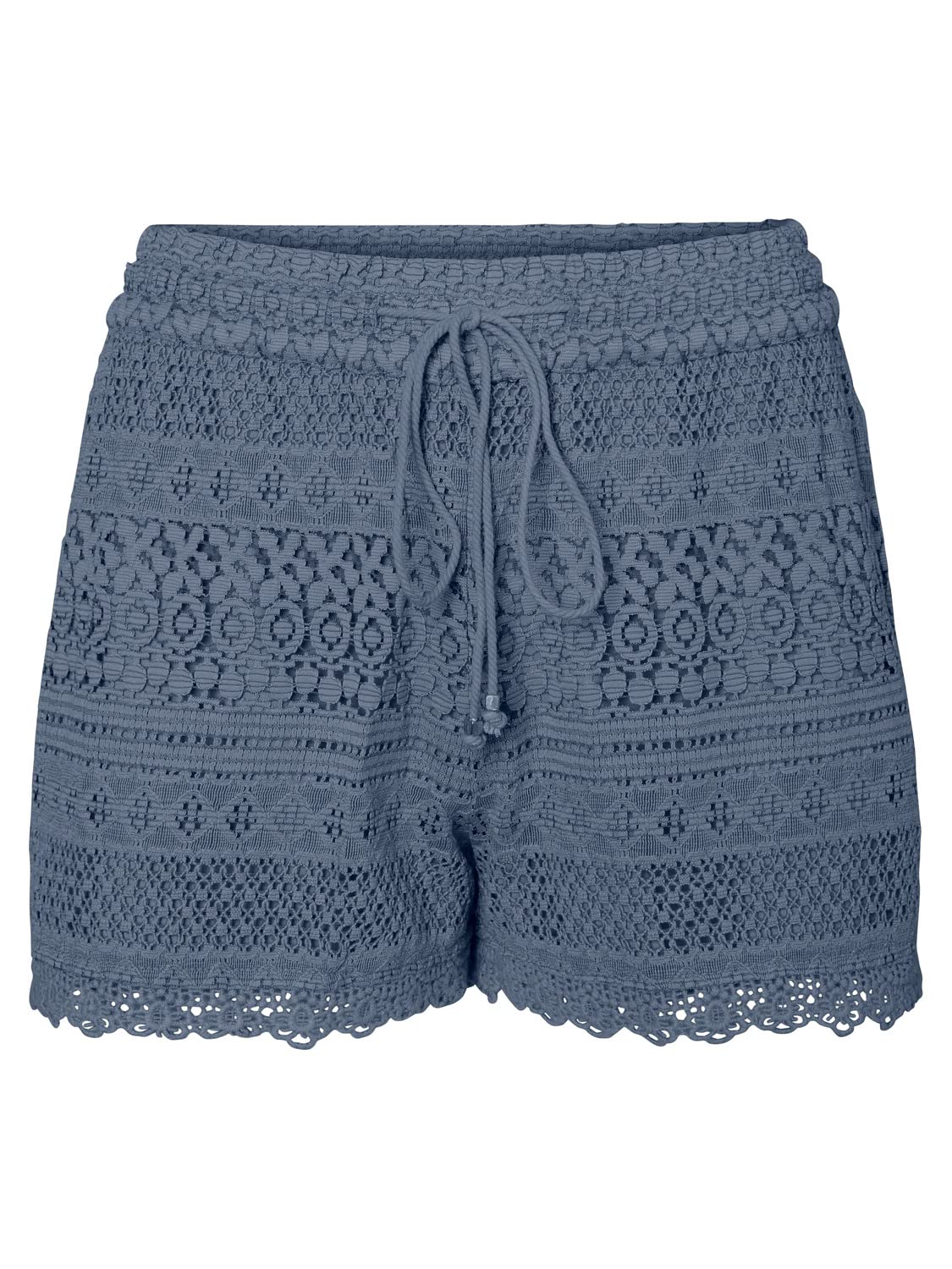 VERO MODA Women Shorts VMHoney Lace Crochet Lace Shorts Boho Style S China Blue