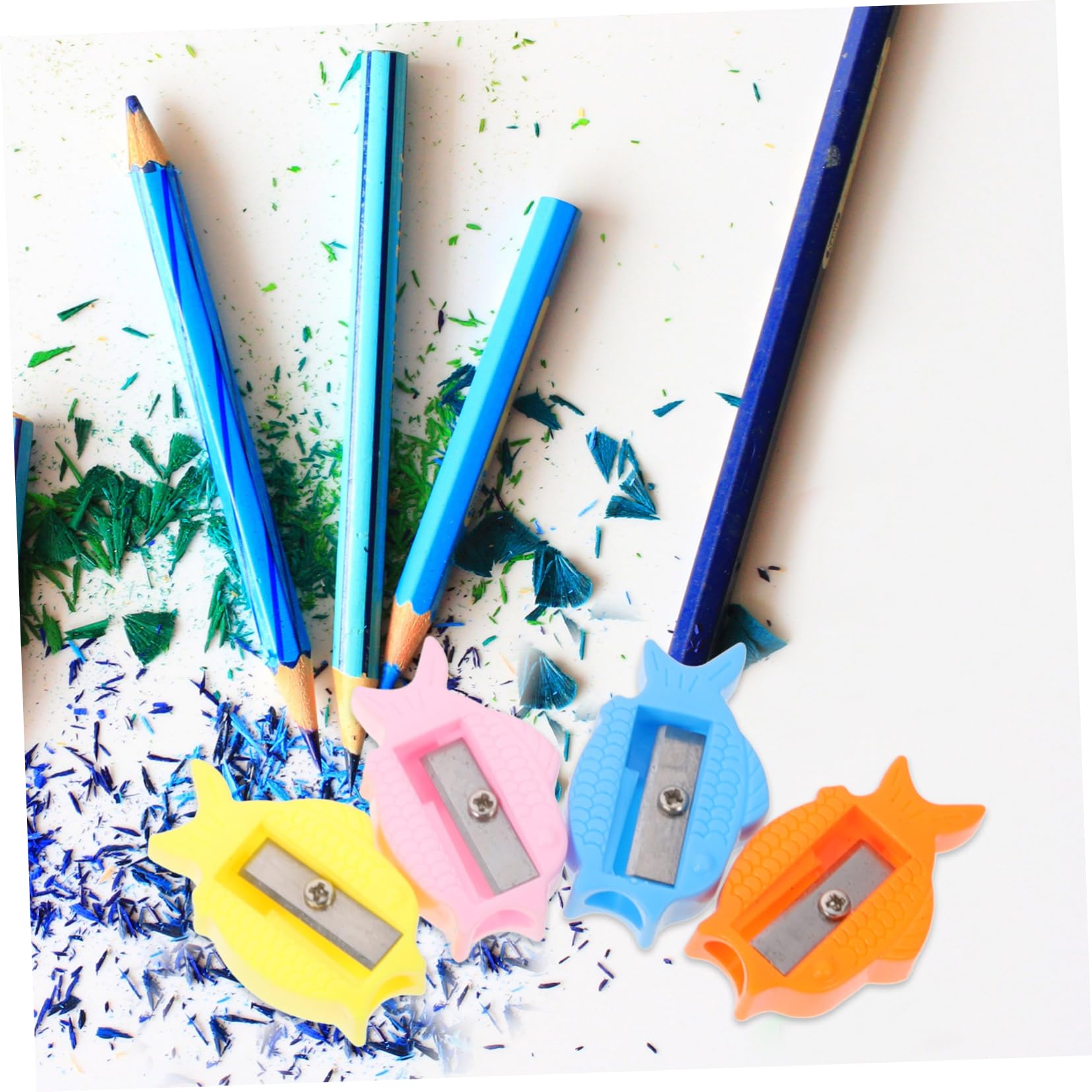 Lurrose 150 Stk Cartoon Bleistiftspitzer Zeichenbleistiftspitzer für das Klassenzimmer dosenspitzer kinder Mini für Kinder Schulbedarf Plastik