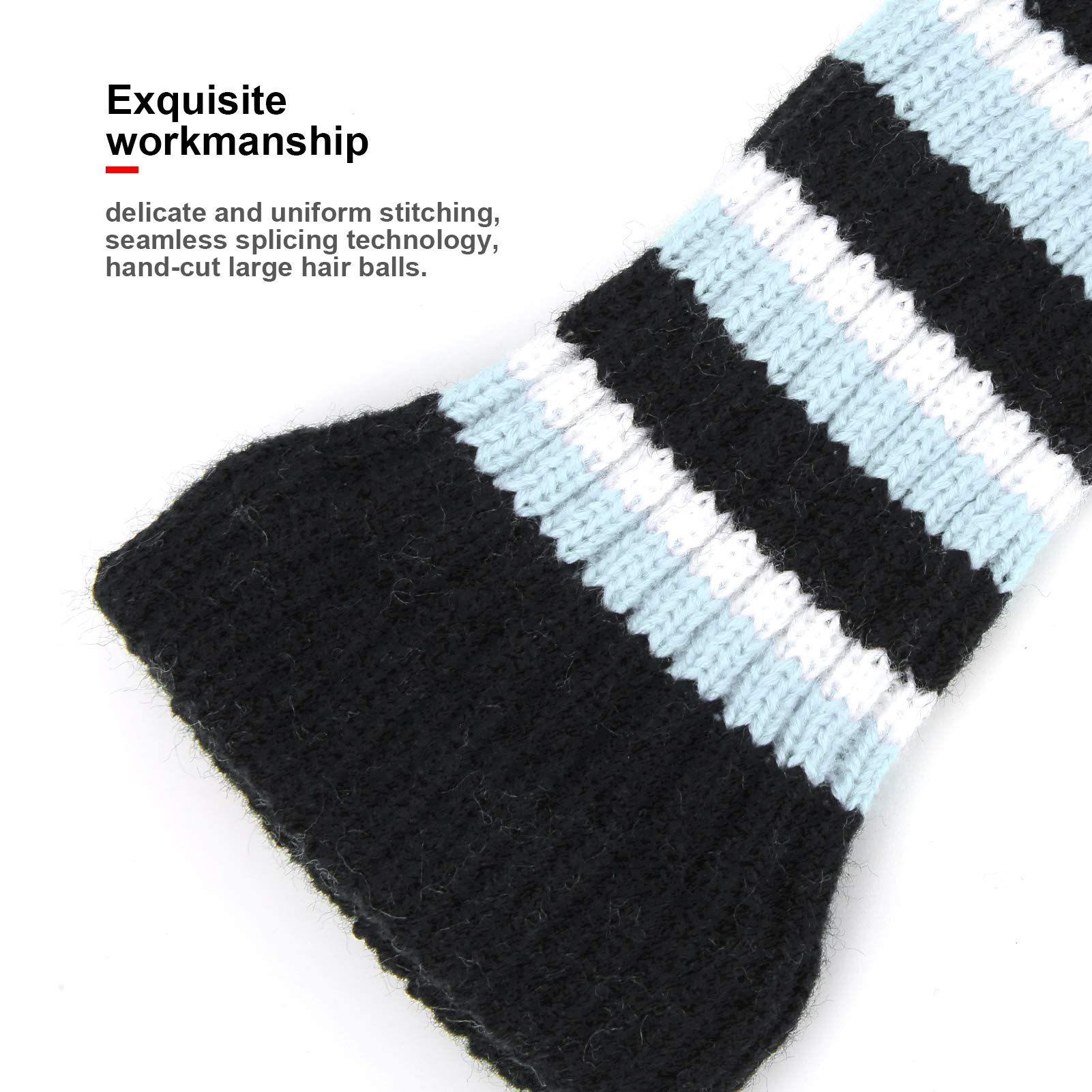 Copricapo da golf, copertura per mazza da golf in maglia per legni Set di 3 Si adatta bene al legno da fairway del driver e ibrido (UT) Il cambiamento perfetto con etichette (Light Blue)