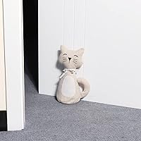 Vista 8 de Tapones decorativos para puerta con diseño de animales lindos, tela suave y duradera, protector de pared interior para el hogar y la oficina