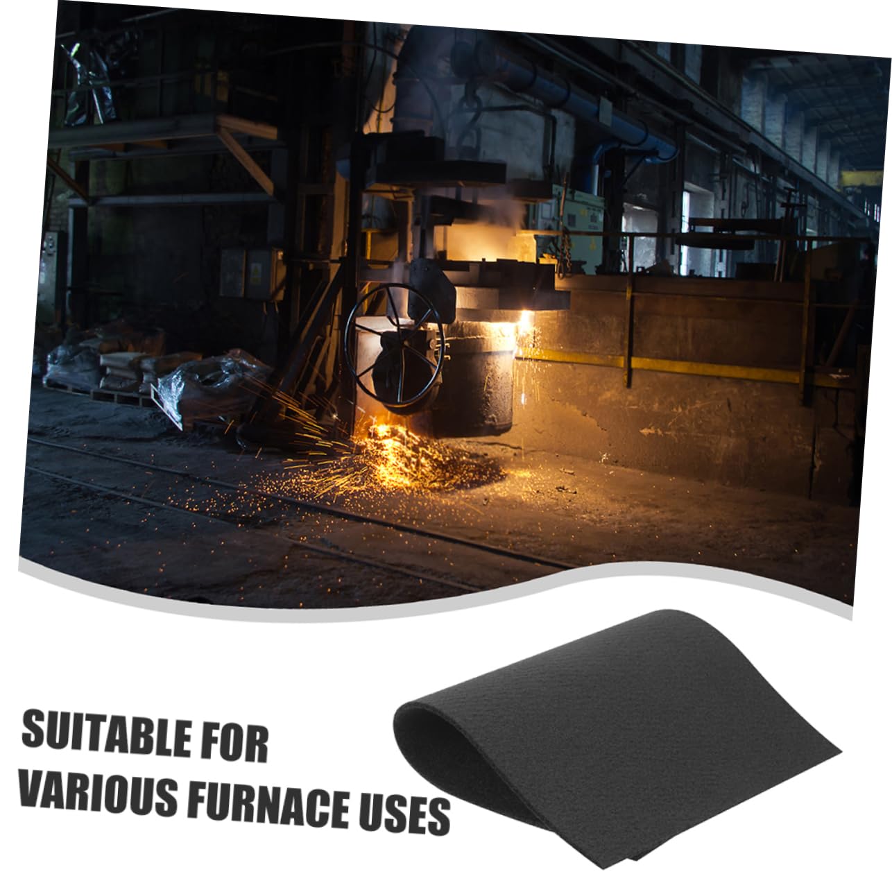 OUNONA Graphite Felt Fire Mat Clear Soldering Dining Table Protector Greenhouse Activated Carbon Thermal Blanket Pet Waterproof Sealant Air Camper Cabin Play Black Carbon Fiber