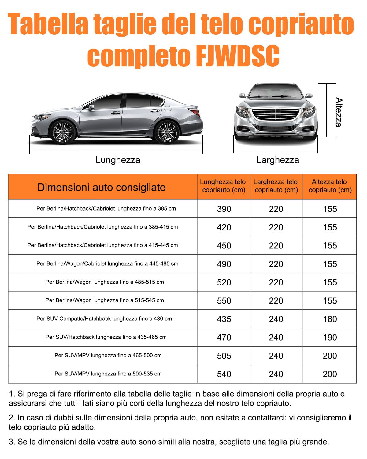 Completamente Chiuso Telo Copriauto Impermeabile per 445-485cm | Protezione Antivento, Antipolvere e UV a 360°, Tessuto Oxford 420D con Strisce Riflettenti, per Berlina Wagon