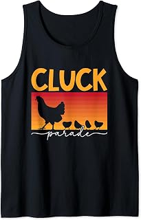 Cluck Parade Poultry Farm Backyard Chicken Poultry Farmer Tank Top
