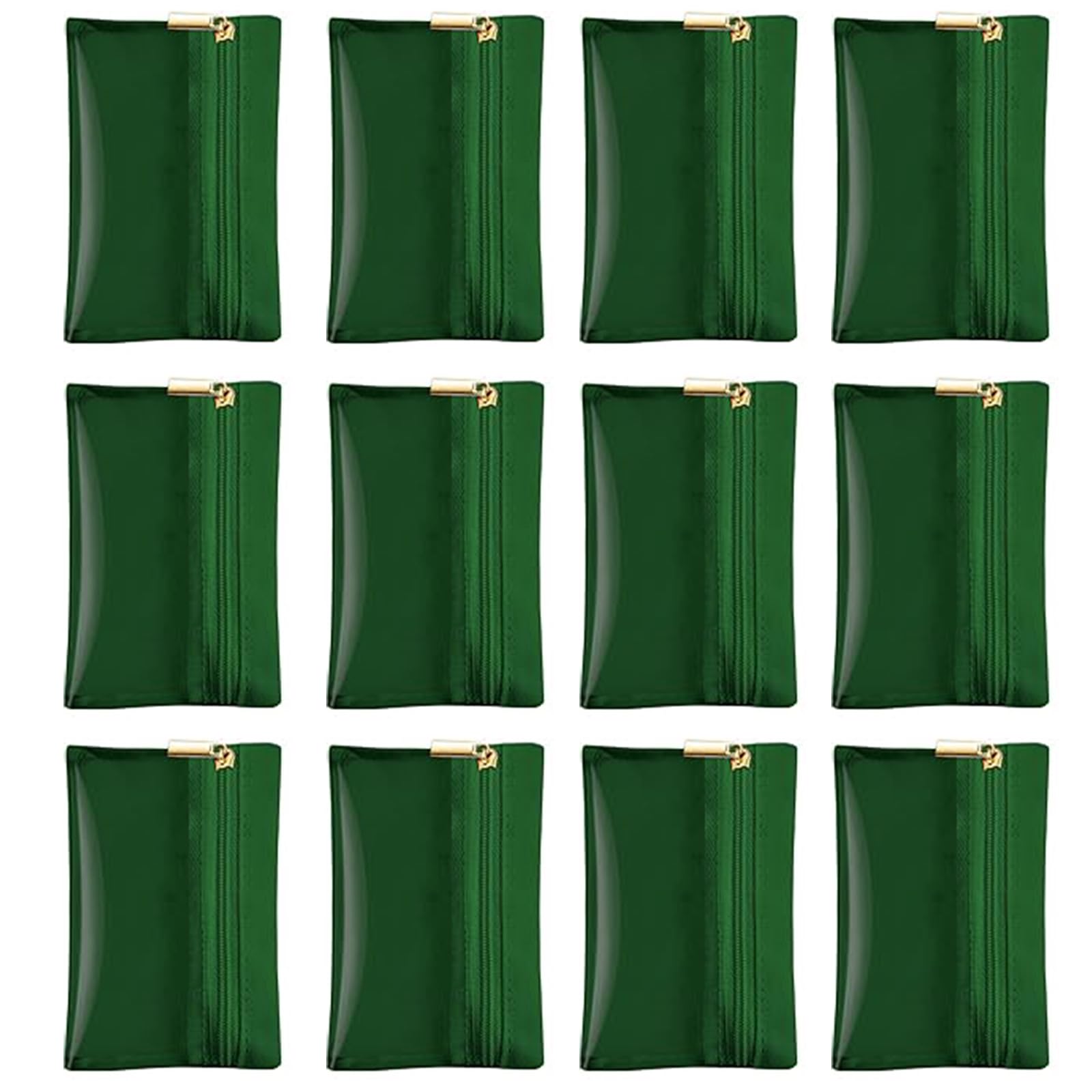 PTILSERY Fashionable Sturdy Jewelry Pouches 12 Pieces Travel Organizers Bags with Zippered for Jewelry and Small Accessories