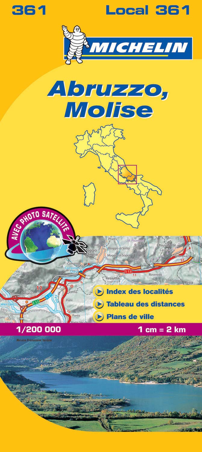 Abruzzo / Molise (361) (Michelin kaart - lokaal Italie (361))