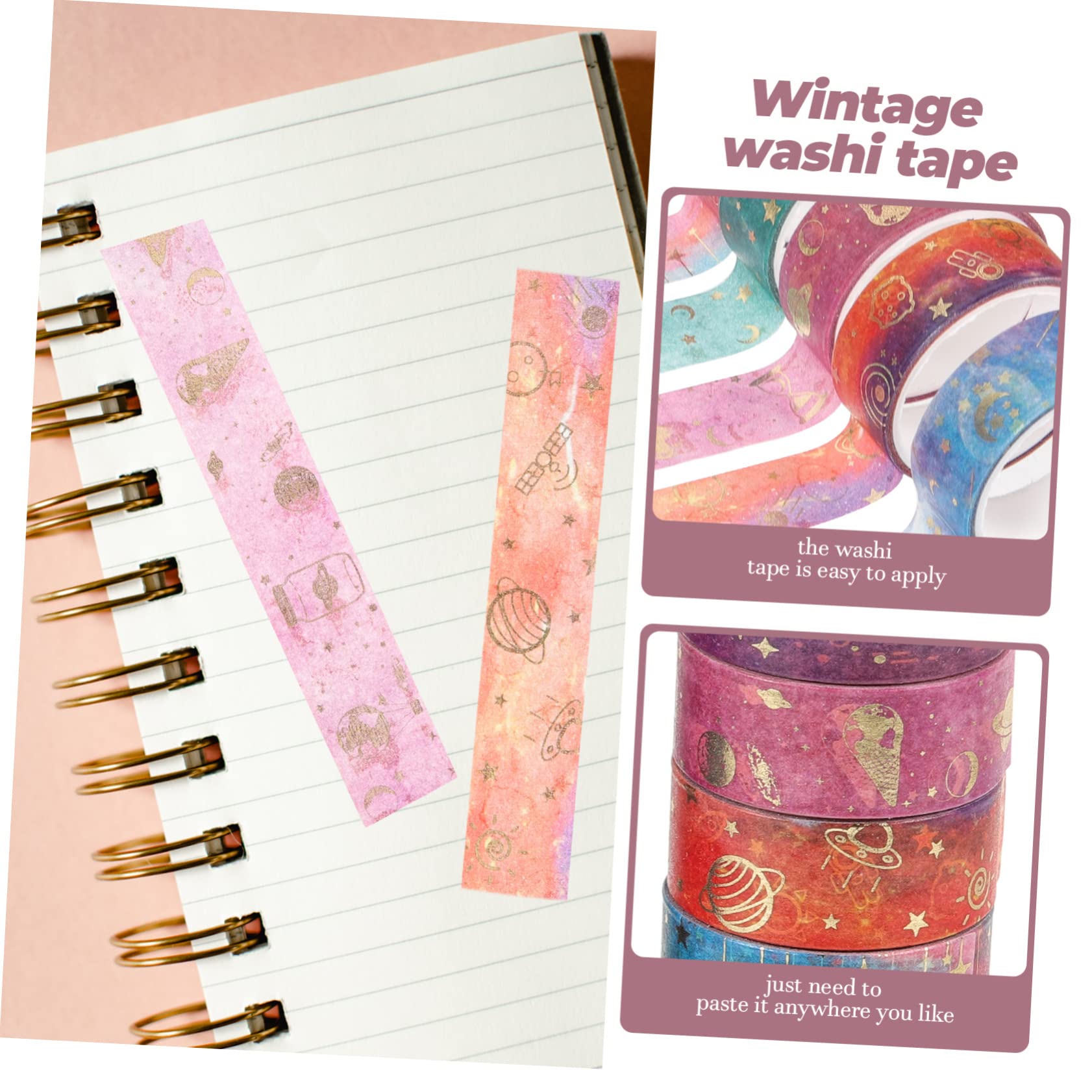 48rollen Washi Tape Sternenhimmel Design Dekorative Klebebänder Für Scrapbooking -projekte Und Journaling Für Und Kreative Bastelarbeiten