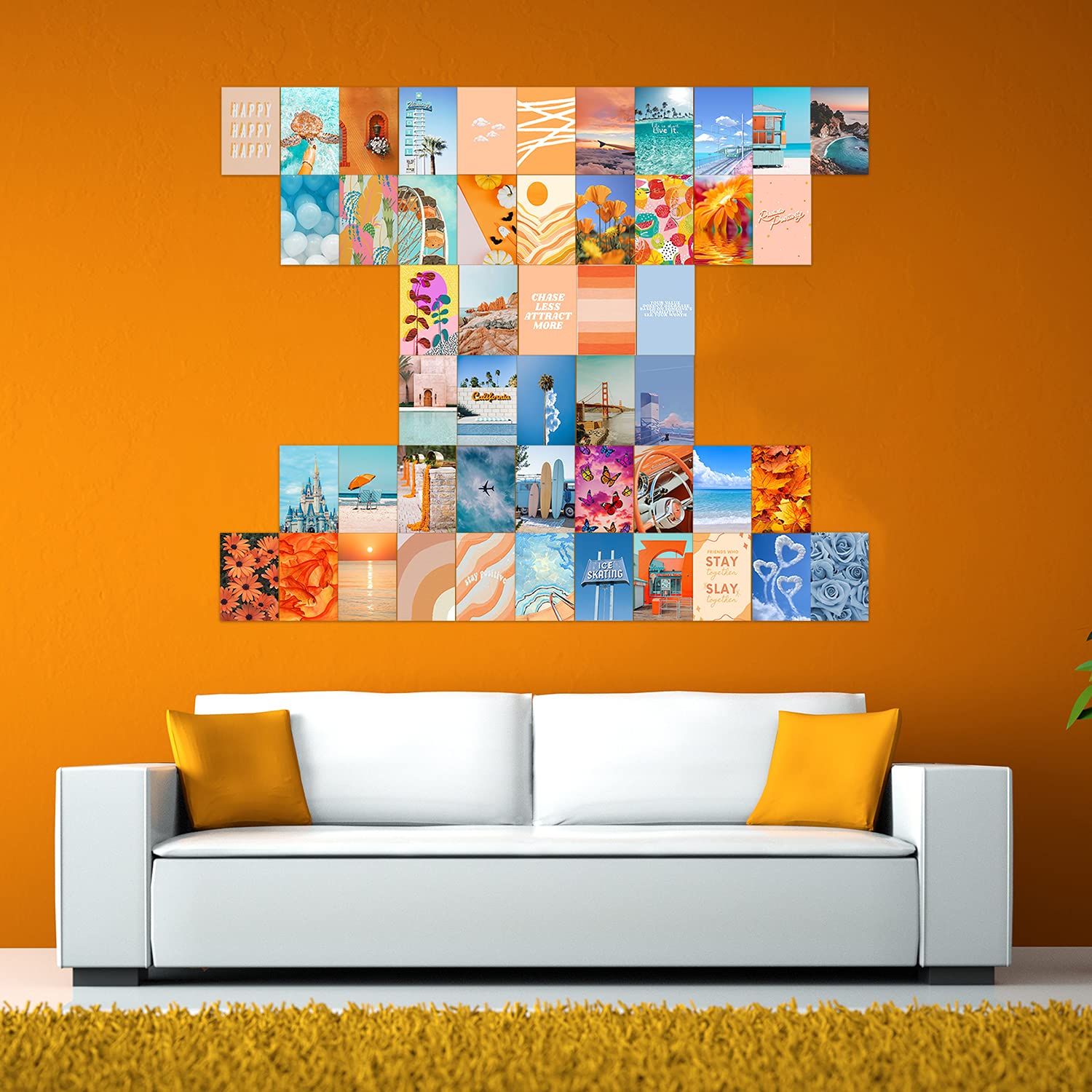 Abstract Island Aesthetic Wall Collage Kit, 50 Set 4x6 inch, Monstake