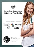 Vista 7 de Aquasonic Vibe Series Ultra-Whitening Cepillo de dientes Cepillo de dientes eléctrico aceptado por ADA 8 cabezales de cepillo y estuche de viaje